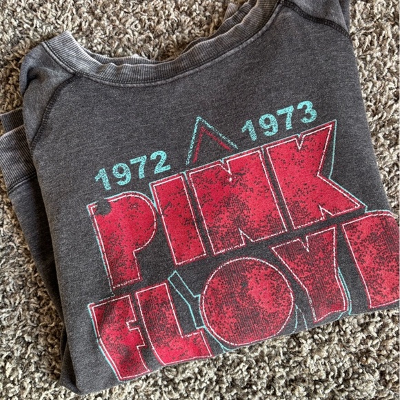 Nwot Retro inspired Pink Floyd long sleeve cropped sweatshirt size small - Picture 5 of 5